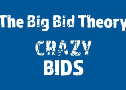 the big bid theory logo blue background