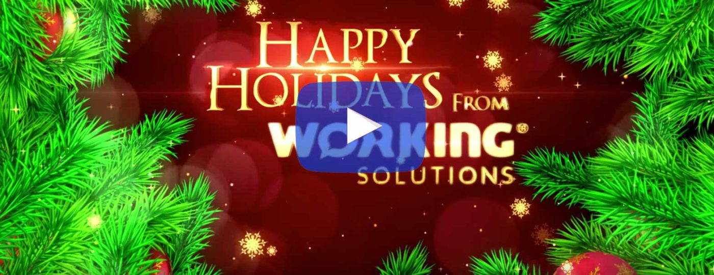 holiday picture wishing happy holidays from working solutions