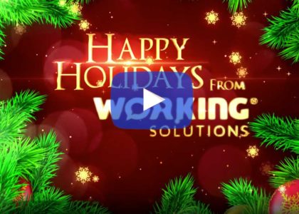 holiday picture wishing happy holidays from working solutions
