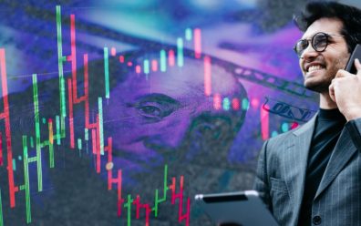 man using on demand contact center services over the phone to increase profits