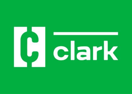 clark.com logo green background