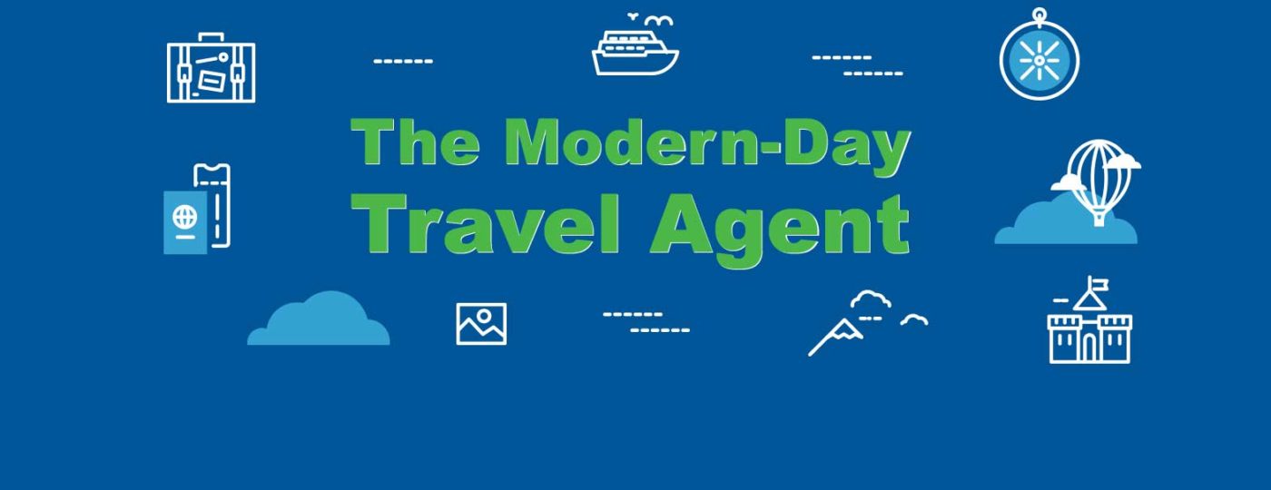 illustration and icons of travel agents