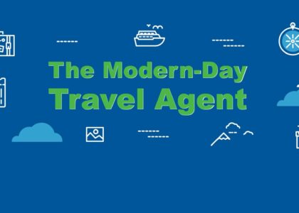 illustration and icons of travel agents