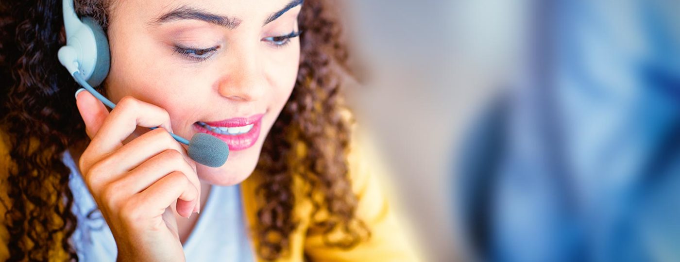 on demand contact center customer service agent solutions talking to customer