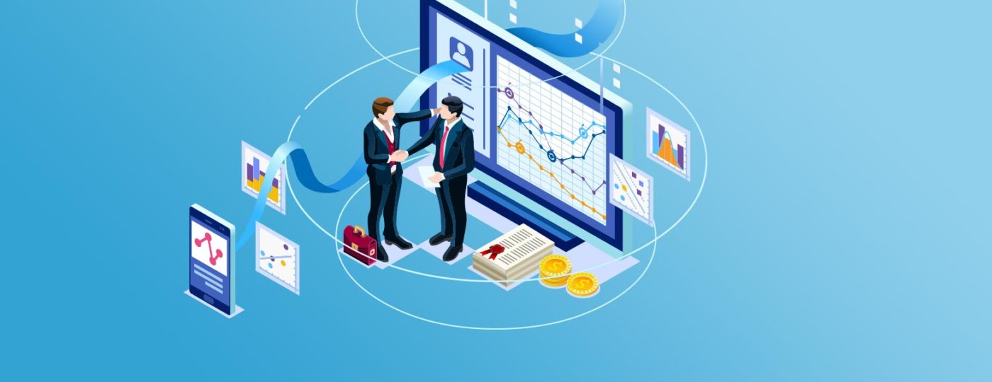 business men making a deal on partner with on demand contact center back office support
