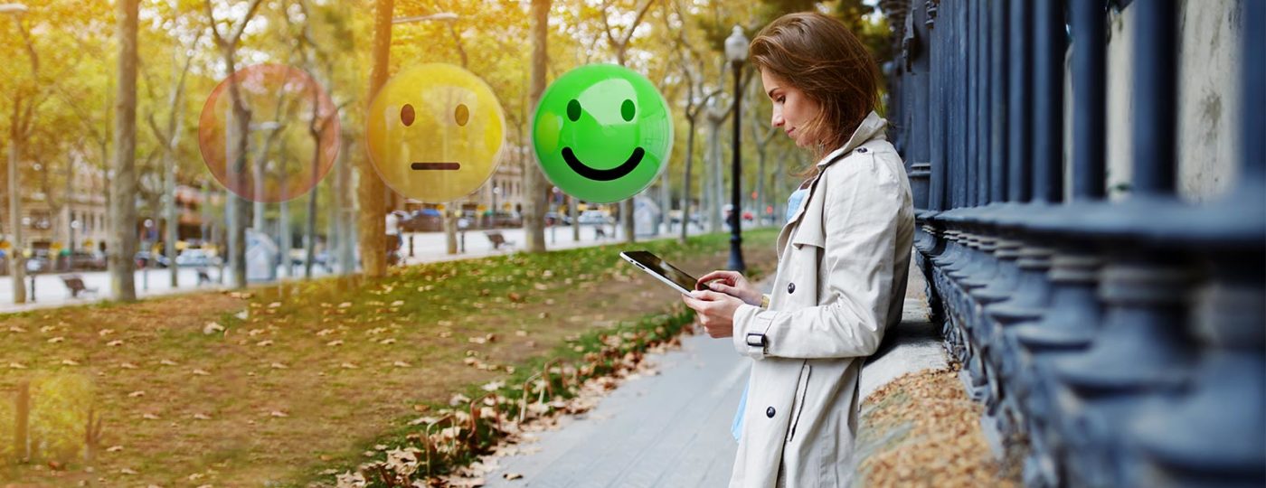 woman visiting website and having a great customer experience from on demand contact center services