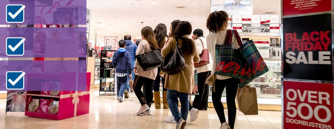 people shopping at retail store during black Friday Cyber Monday Sales will increase retail customer care demand