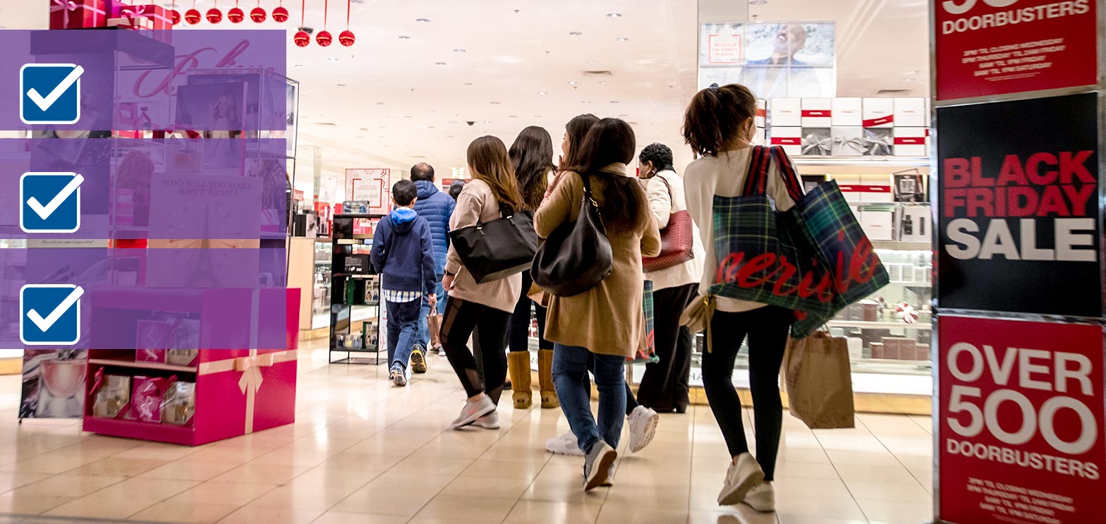 people shopping at retail store during black Friday Cyber Monday Sales will increase retail customer care demand