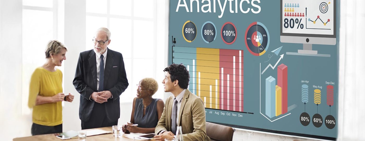 on demand contact center business people talking about customer experience using data analytics