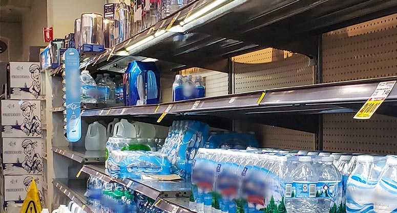 water bottles almost sold out during pandemic disaster recovery services for on demand contact center solutions