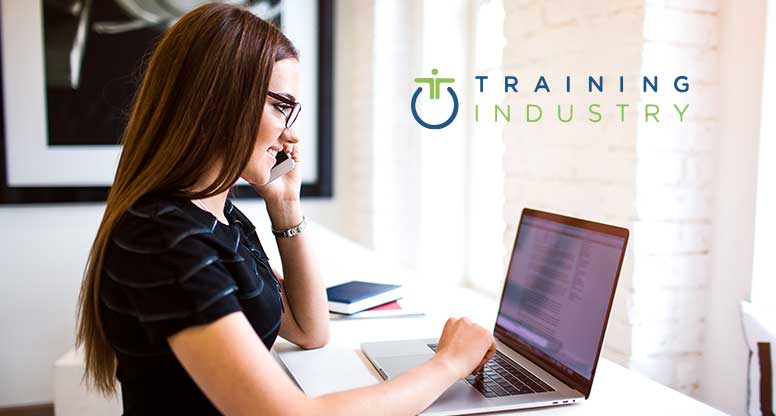 woman getting corporate training through working solutions