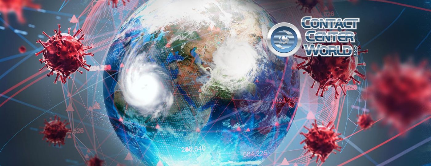 contact center world featured working solutions on an article about corona virus and hurricnae