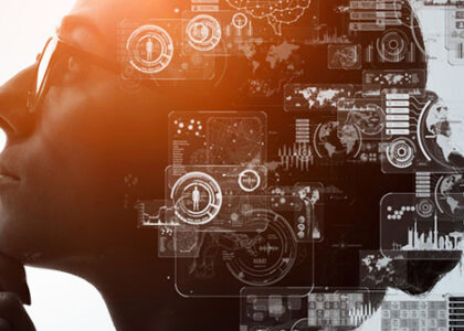 Abstract photo of a woman thinking deeply about business and digital strategy