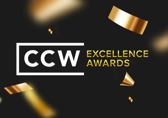 CCW Excellence Awards logo surrounded by confetti